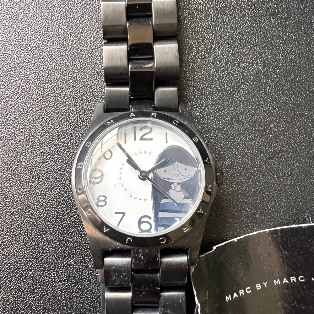 Marc by Marc Jacobs Black Cartoon Watch